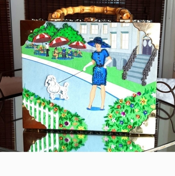 Cigar Wood  Box LA .Perla Habana  Jewelry Vintage - Picture 5 of 11